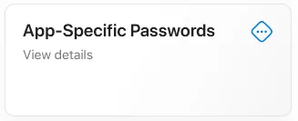 App-Specific Passwords
