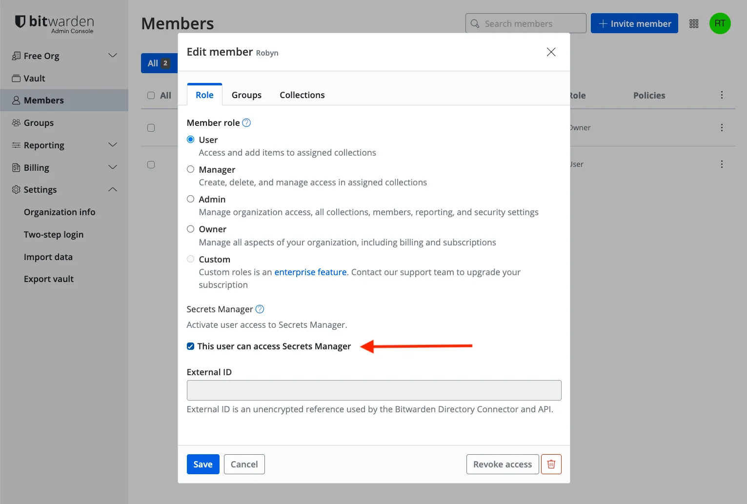 Enable Secrets Manager