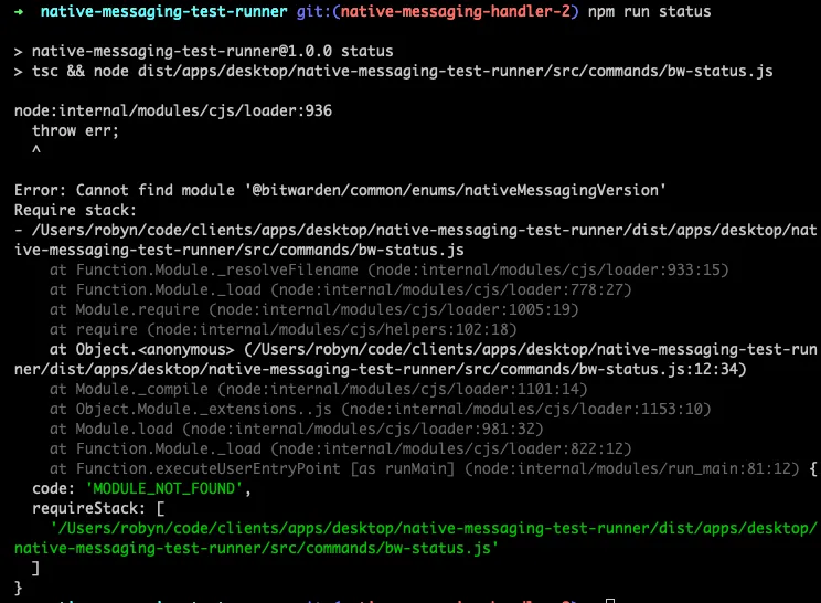 Module Not Found Error
